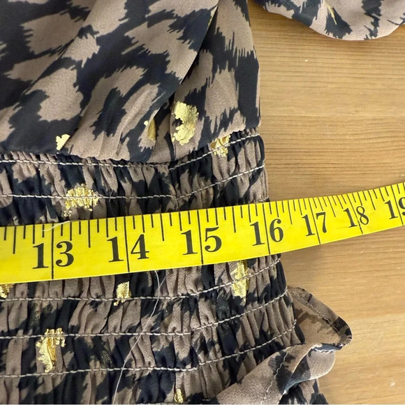 NEW Express Animal Print High Low Chiffon Dress Women’s Size L - Picture 5 of 9